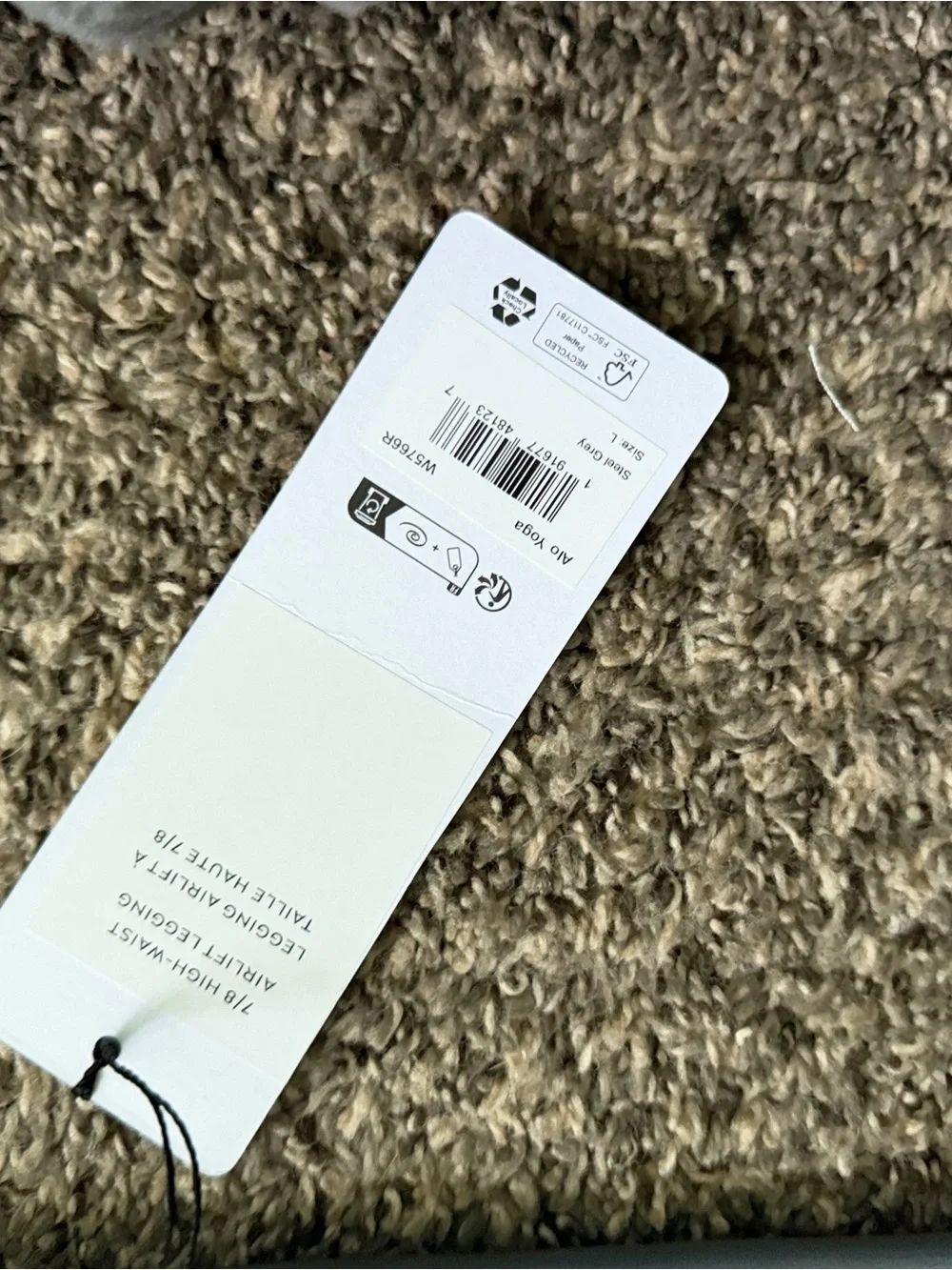 Alo 7/8Leggings in  Gray large nwt